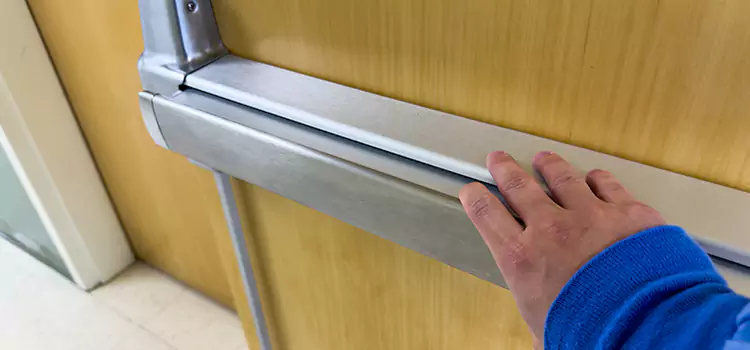 Installing a Push Bar on a Door Barnstable